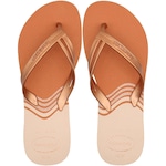 Chinelo Havaianas Elegance Print - Feminino BRONZE