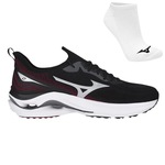 Tênis Mizuno Zest 2 e Meia - Masculino PRETO/VERMELHO