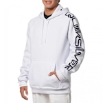 Blusão de Moletom Canguru Quiksilver Fech Raglan Omni Action - Masculino BRANCO