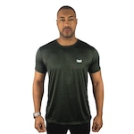 Camiseta Color Sports Dry Mescla Treino - Masculina VERDE ESCURO