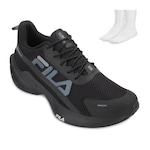 Tênis Fila Progress Lite + Meia - Masculino PRETO/CINZA