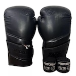 Luva Muay Thai Boxe Pretorian Elite + Bandagem PRETO