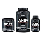 Kit Whey + Pré-Treino Bope + Bcaa - Black Skull Nao Se Aplica