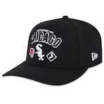 Boné Aba Curva New Era 950 Chicago White Sox Sport Stretch - Snapback - Adulto PRETO