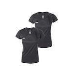 Kit Camiseta Penalty X Esportiva - 2 Unidades - Feminina PRETO