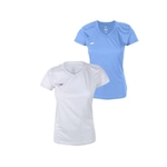 Kit Camiseta Penalty X Esportiva - 2 Unidades - Feminina BRANCO/AZUL