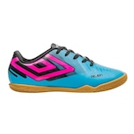 Chuteira Futsal Umbro Action - Infantil AZUL/PRETO