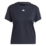 Camiseta adidas Aeroready Train Essentials 3 Listras - Feminina PRETO