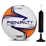 Bola Society Penalty Líder Xxiv N4 + Bomba de Ar BRANCO