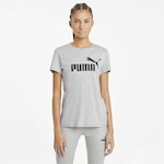 Camiseta Puma Essential Logo Tee - Masculina CINZA/PRETO