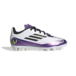 Chuteira de Campo adidas F50 Club Messi Júnior BRANCO/ROXO