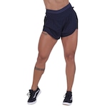 Shorts Orbis Fitness Feminino Soltinho com Short Interno PRETO