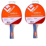 Raquete Tênis de Mesa Vollo Ping Pong Training 700 Treino - 2 Unidades VERMELHO