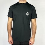 Camiseta Volcom Lycra Surf Iconic Stone - Masculina PRETO