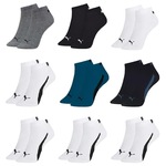 Kit Meia Puma Sapatilha Esportiva - 9 Pares - Masculina BRANCO