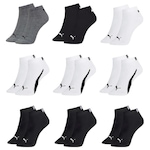 Kit Meia Puma Sapatilha Esportiva - 9 Pares - Masculina PRETO