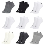 Kit Meia Puma Sapatilha Esportiva - 9 Pares - Masculina CINZA