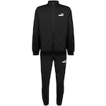 Agasalho Puma Clean Sweat Suit - Masculino PRETO/BRANCO