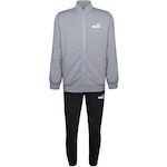 Agasalho Puma Clean Sweat Suit - Masculino CINZA/PRETO