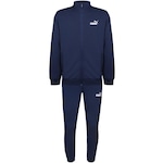 Agasalho Puma Clean Sweat Suit - Masculino AZUL ESC/BRANCO