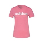 Camiseta Adidas W Lin T - Feminina ROSA/BRANCO