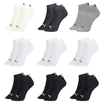 Kit Meia Puma Sapatilha Esportiva - 9 Pares - Masculina PRETO