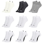 Kit Meia Puma Sapatilha Esportiva - 9 Pares - Masculina CINZA