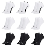 Kit Meia Puma Sapatilha Esportiva - 9 Pares - Masculina BRANCO