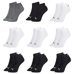 Kit Meia Puma Sapatilha Esportiva - 9 Pares - Masculina CINZA