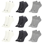 Kit Meia Puma Sapatilha Esportiva - 9 Pares - Masculina CINZA