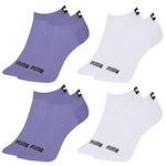 Kit Meia Puma Sapatilha Logo - 4 Pares - Feminina Lilas