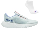 Tênis Fila Step + Par de Meia - Feminino CINZA/ROXO