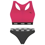 Top Puma Nadador + Calcinha Biquíni - Feminino ROSA