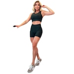 Top Sarrafo Suplex + Short Meia Coxa - Feminino PRETO