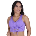 Top Orbis Fitness Academia Sustentação Decote Bojo - Feminino Lilas