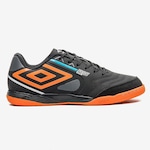 Chuteira Futsal Umbro Pro 5 Bump Club - Infantil PRETO/LARANJA