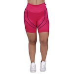 Bermuda Orbis Fitness Recortes Fio Brilhante - Feminina PRETO/ROSA