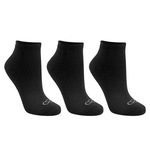 Kit Meias Olympikus  Soquete com 3 Pares - 33 a 38 - Adulto PRETO