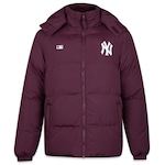 Jaqueta New Era Puffer New York Yankees All Genuine - Masculina VINHO