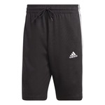 Shorts adidas 3 Stripes Single Jersey - Masculino PRETO/BRANCO