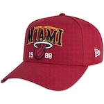 Boné Aba Curva New Era 940 A-Frame Miami Heat Sport - Snapback - Adulto VERMELHO