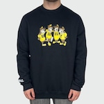 Blusão Grizzly Sidelines Crewneck - Masculino PRETO