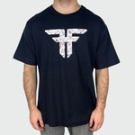 Camiseta Básica Fallen Silk Logo Grafite  - Masculina PRETO