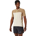 Camiseta Asics Fujitrail Zíper - Masculina MARROM