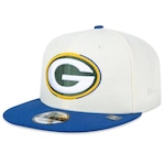 Boné New Era 950 Green Bay Packers 2024 São Paulo Game - Snapback - Adulto Off White