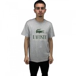 Camiseta Lacoste Big Logo - Masculina CINZA