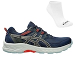 Tênis Asics Gel-Venture 9 + Meia - Masculino AZUL ESC/VERMELHO