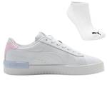 Kit Tênis Puma Jada Bdp + Meia - Feminino BRANCO/ROSA