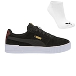 Tênis PUMA CARINA BDP + MEIA - FEMININO PRETO/OURO