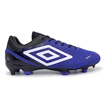 Chuteira de Campo Umbro Gravity - Adulto AZUL/PRETO